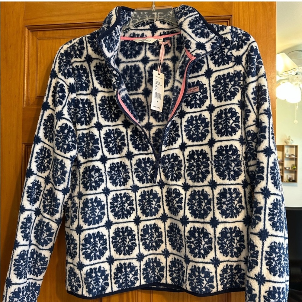 NWT Vineyard Vines Fleece Zipup Size M